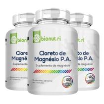 3x Cloreto de Magnesio P.A 500mg 360cps Original NF