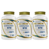 3x Coenzima Q10 200mg 60 Cápsulas - Flora nativa do brasil
