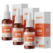3x Coenzima Q10 Ydrosolv Alta Absorção Yosen 30ml 3x Coenzima Q10 Ydrosolv Alta Absorção Yosen 30ml