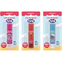 3x cola bastão fini 10g blisters cores sortidas - leo & leo 3x cola bastão fini 10g blisters cores sortidas - leo & leo