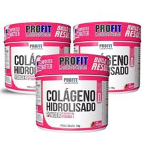 3x Colágeno Hidrolisado Betacaroteno + Vitamina C 150g Profit