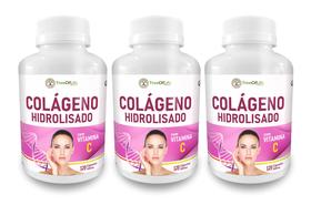 3x Colageno Hidrolisado Tipo I com Vitamina C 360 Capsulas 500mg
