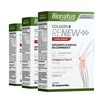 3X Colágeno Tipo2 Renew + Vit. + Min. 30 Cáps Bionatus