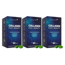 3x Collagen Flex Beauty Pura Vida Colágeno Tipo2 msm coq10