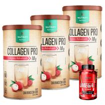 3x Collagen Pro - 450g Nutrify - Proteína do Colágeno + Ômega 3 - 60 Cáps - Integralmédica