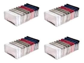 3X Colmeia Organizadora Camiseta Transparente 40X25X10 Kit 4