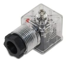 3X Conector Para Bobina Norma Din Válvula Hidráulica Com Led 3X Conector Para Bobina Norma Din Válvula Hidráulica Com Led