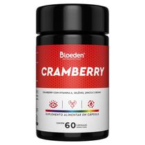 3x Cramberry - 60 Cápsulas de 500Mg Matéria Prima Importada Cranberry Vitamina A Zinco Selênio Cromo Imune Imunidade