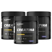 3x Creatina 100% Pura Elite Series Nutrends 300g
