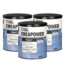 3x Creatina Creapower Creapure Plant Power 300g