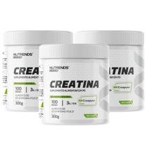 3x Creatina Creapure Elite Series Nutrends 300g