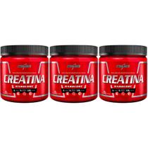 3x Creatina Hardcore 100% Pura 300g Integralmedica