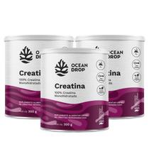 3x Creatina Monohidratada Ocean Drop 300g