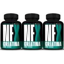 3x Creatina Monohidratada Pura 540 Cápsulas 3000mg - New Four