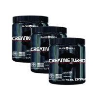3x Creatina Turbo - 300g (Black Skull)