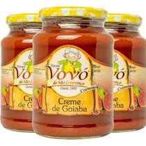 3X Creme De Goiaba Vovó De São Lourenço 650G 3X Creme De Goiaba Vovó De São Lourenço 650G