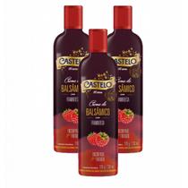 3x Creme de Vinagre Balsâmico com Framboesa - Castelo - 270g
