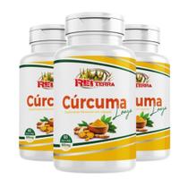 3x Cúrcuma Longa 180cps 500mg Açafrão da Terra