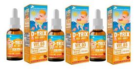 3x D-trix Vitamina D3 Em Gotas Baby & Kids 10mcg 400ui
