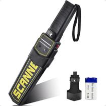 3X Detector De Metais Manual Portátil Com Bateria Recarregáv