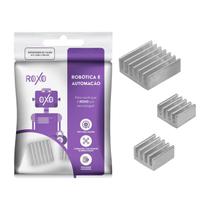 3X Dissipador De Calor Rasp. Pi 3 = Pi3 - Alumínio 3X Dissipador De Calor Rasp. Pi 3 = Pi3 - Alumínio