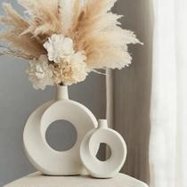 3X Dupla De Vasos Decorativos Enfeite Decorativo Minimalista
