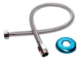 3X Engate Flexivel Rabicho Inox Tracado 30Cm Macho X Femea 1