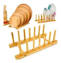 3X Escorredor Suporte Prato Copo Bambu Multiuso Organizar Ca 3X Escorredor Suporte Prato Copo Bambu Multiuso Organizar Ca