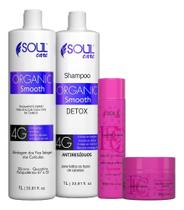 3X Escova Organica Sem Formol 3L Kit 4 Unid Blindagem Dos Fi