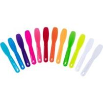 3x Espátula Plástica Anatômica para Cremes