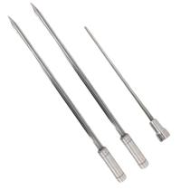 3x Espetos Espada/Coração De Inox Lâmina 40cm Para Churrasco