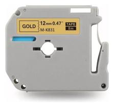 3x Etiqueta Rotulador Mk-831 Dourada Compatível Pt-70 Pt-90 Dourado Letra Preta 3x Etiqueta Rotulador Mk-831 Dourada Compatível Pt-70 Pt-90 Dourado Letra Preta