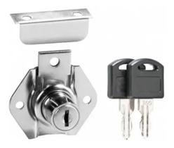 3X Fechaduras 31Mm Para Gaveta Móveis Armário + Batente 1 Pe