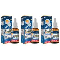 3x Ferrix ferro 5mg/porção 30ml sabor morango Flora Nativa 3x Ferrix ferro 5mg/porção 30ml sabor morango Flora Nativa
