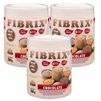 3x Fibrix Chocolate- Fibras Regulador Intestino- Vegano-200g - Maxsan