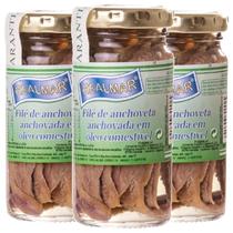 3X Filé De Anchova Realmar Óleo De Girassol 100G