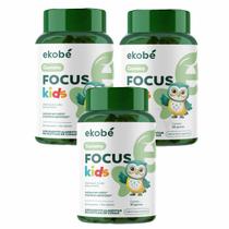 3x Focus Kids- Gummy- Sabor Blue Raspberry- 30 Gomas- Ekobé Sabor:Sem Sabor 3x Focus Kids- Gummy- Sabor Blue Raspberry- 30 Gomas- Ekobé Sabor:Sem Sabor
