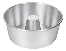 3X Forma Assadeira Redonda Bolo Pudim C/Tubo N 24 Alumínio D