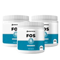 3x FOS Frutooligossacarídeos Fonte De Fibra New Nutrition 250g