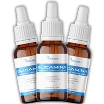 3x Frascos Glicamina 30ml Natural Tratamento 3 Meses