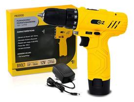 3X Furadeira Parafusadeira 3/8 A Bateria 12V Lítio Oz 3X Furadeira Parafusadeira 3/8 A Bateria 12V Lítio Oz