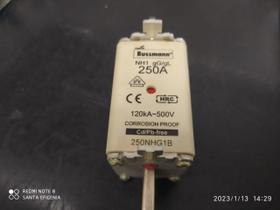 3x Fusivel Nh01 250amp 500v 120ka 250nhg1b Cooper Bussmann 3x Fusivel Nh01 250amp 500v 120ka 250nhg1b Cooper Bussmann