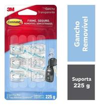 3X Gancho Adesivo Command Mini Ate 225G 6 Unidades 3M