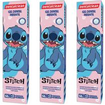 3X Gel Dental Infantil Stitch Sabor Morango 50G -Dentalclean 3X Gel Dental Infantil Stitch Sabor Morango 50G -Dentalclean