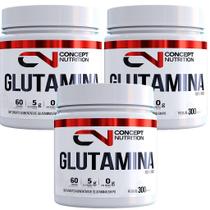 3X Glutamina Concept Nutrition - 300g