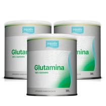 3x Glutamina em Pó 100 % L-glutamina 300g Equaliv
