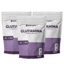 3x Glutamina em Pó 100% L-glutamina New Nutrition 1kg 3x Glutamina em Pó 100% L-glutamina New Nutrition 1kg