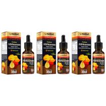 3x Gotas Africanas Com Arginina Taurina Boro Zinco Em Gotas Rápida Absorção 30ml - Melfort