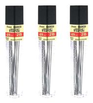 3X Grafite Hi-polymer 0,5mm-2b Pentel