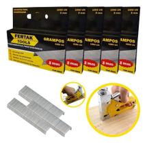 3X Grampo Para Grampeador Madeira Tapeceiro Com 5.000 Grampo